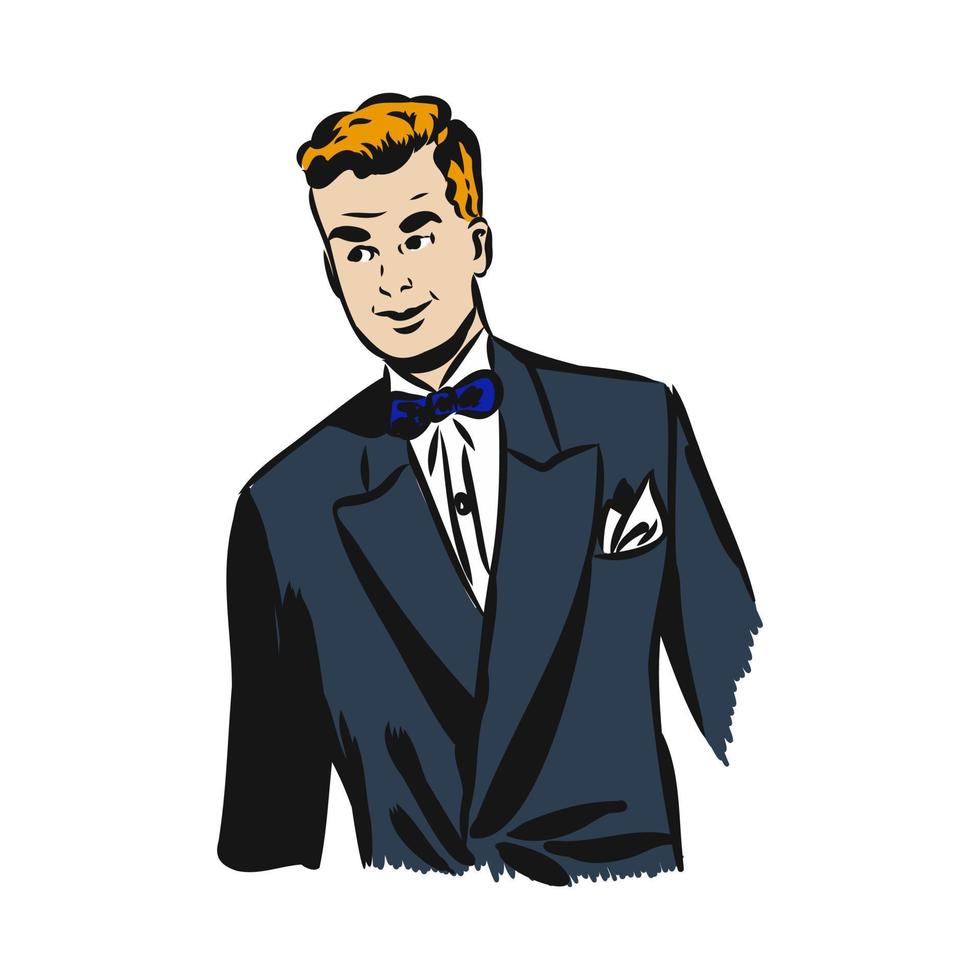 retro comic book character vector sketch 7310406 Vector Art at Vecteezy