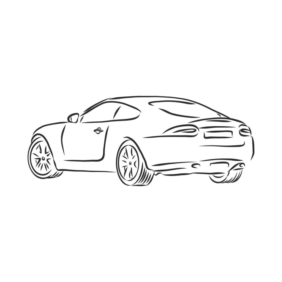 car vector sketch