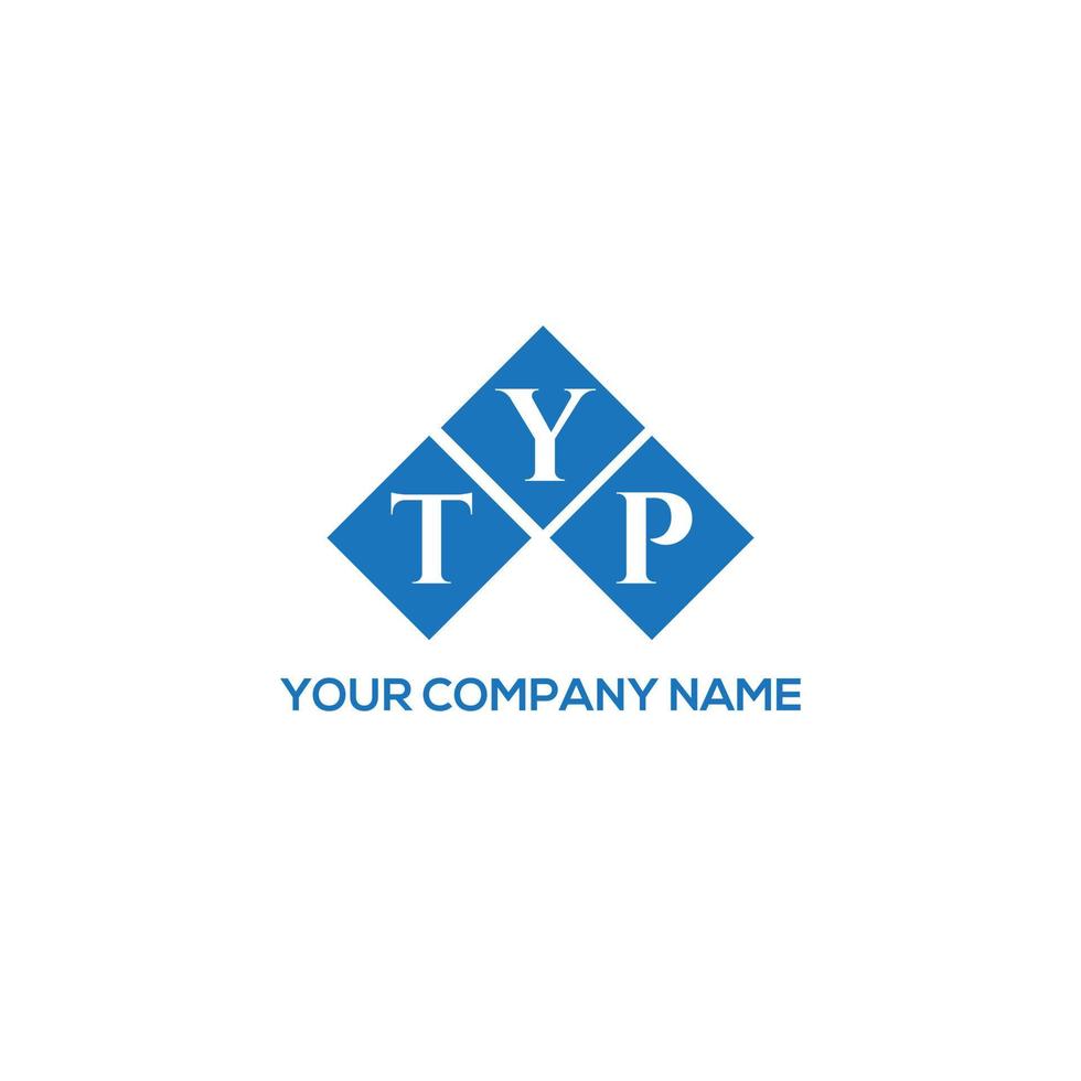 TYP letter logo design on white background. TYP creative initials letter logo concept. TYP letter design. vector