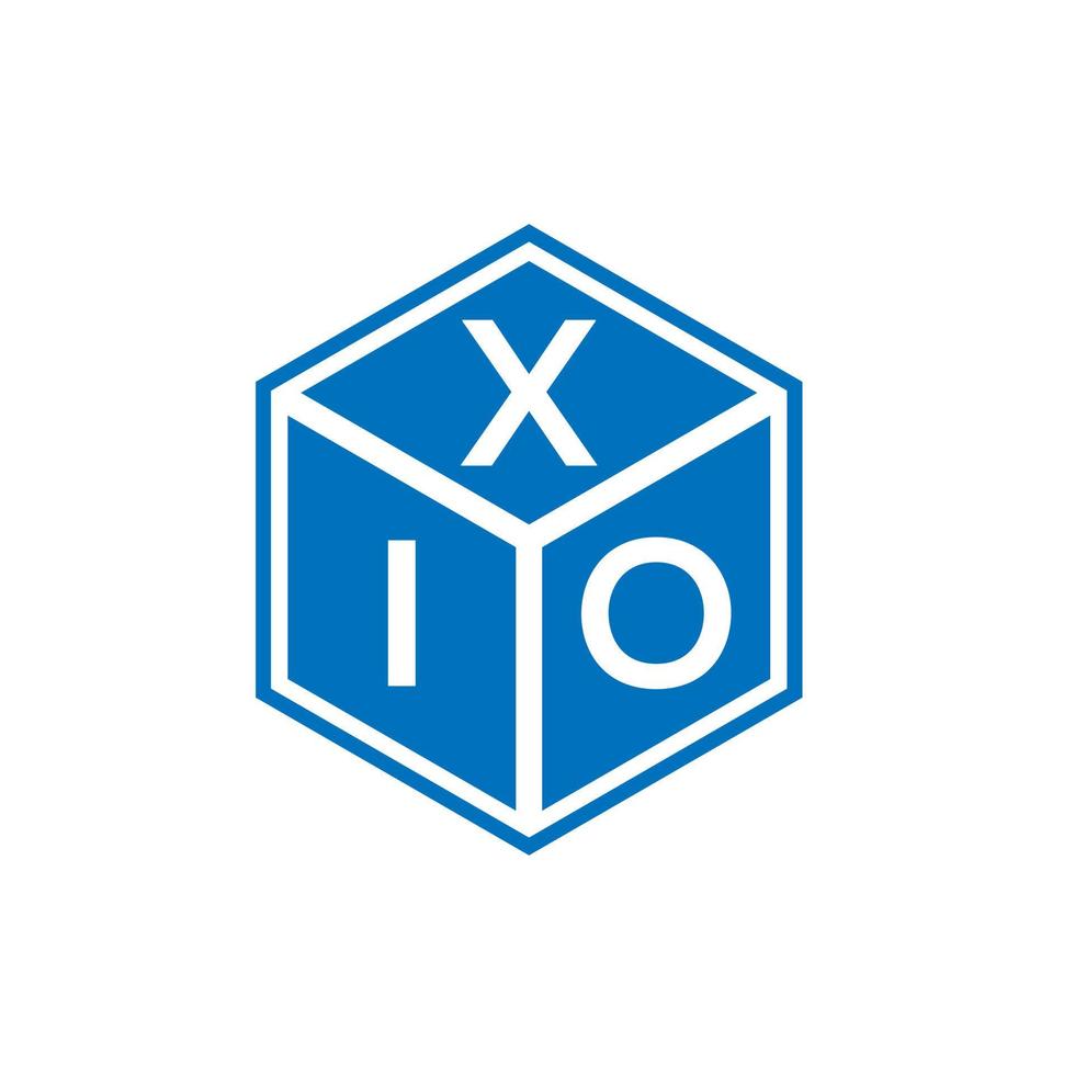 XIO letter logo design on white background. XIO creative initials letter logo concept. XIO letter design. vector