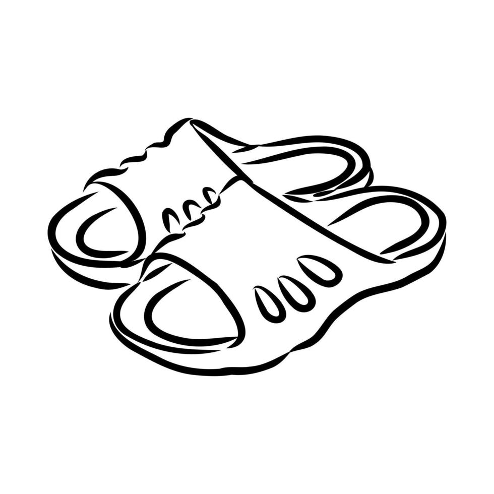 flip-flops vector sketch