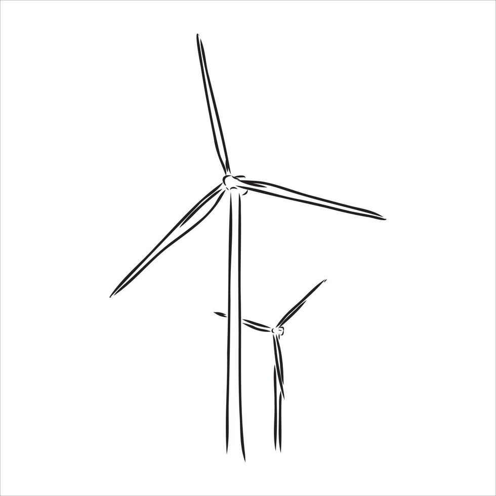 wind generator vector sketch