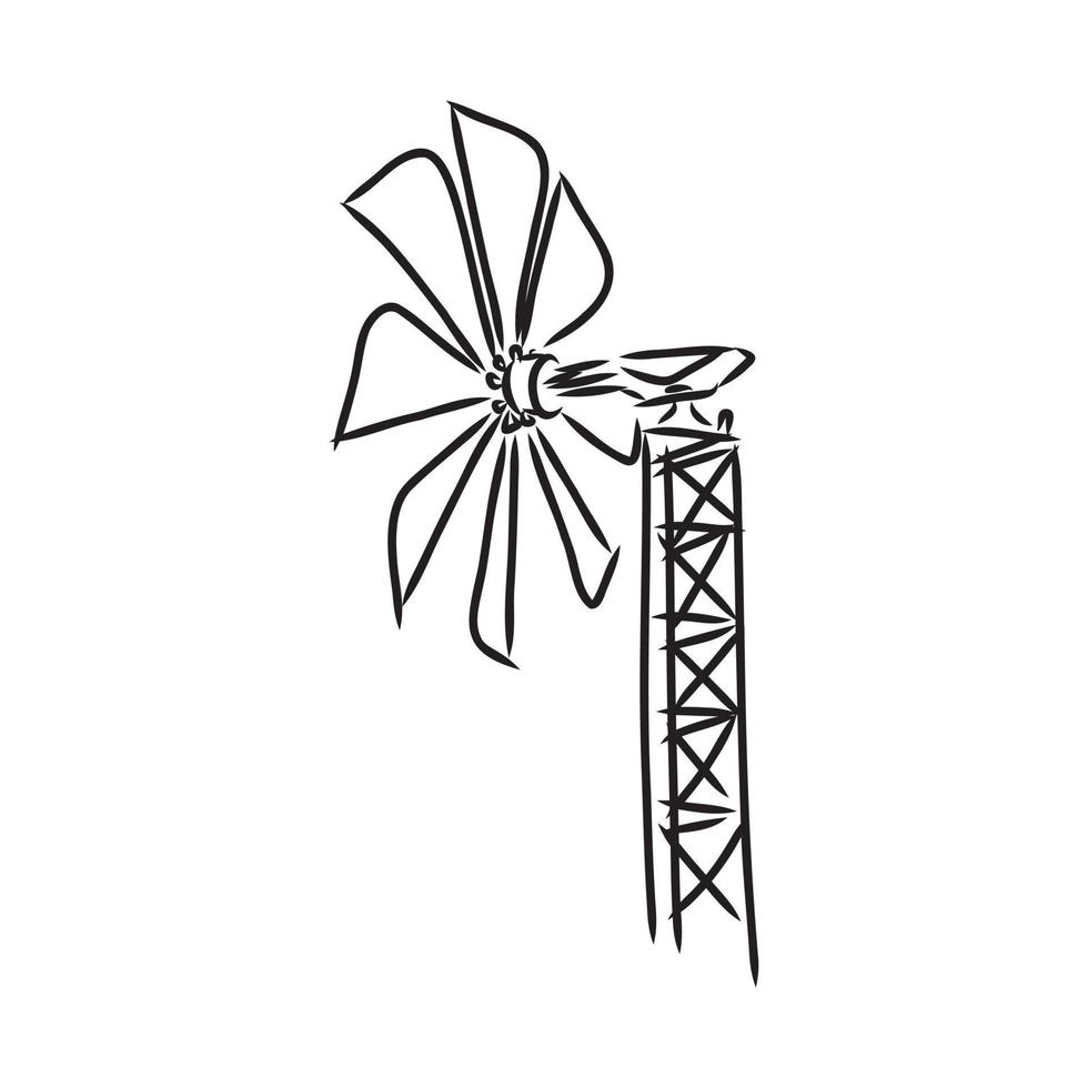 wind generator vector sketch