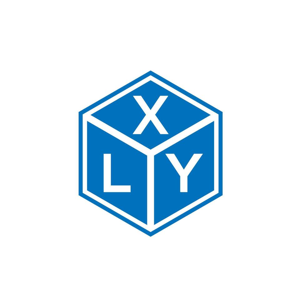 diseño de logotipo de letra xly sobre fondo blanco. concepto de logotipo de letra de iniciales creativas xly. diseño de letras xly. vector