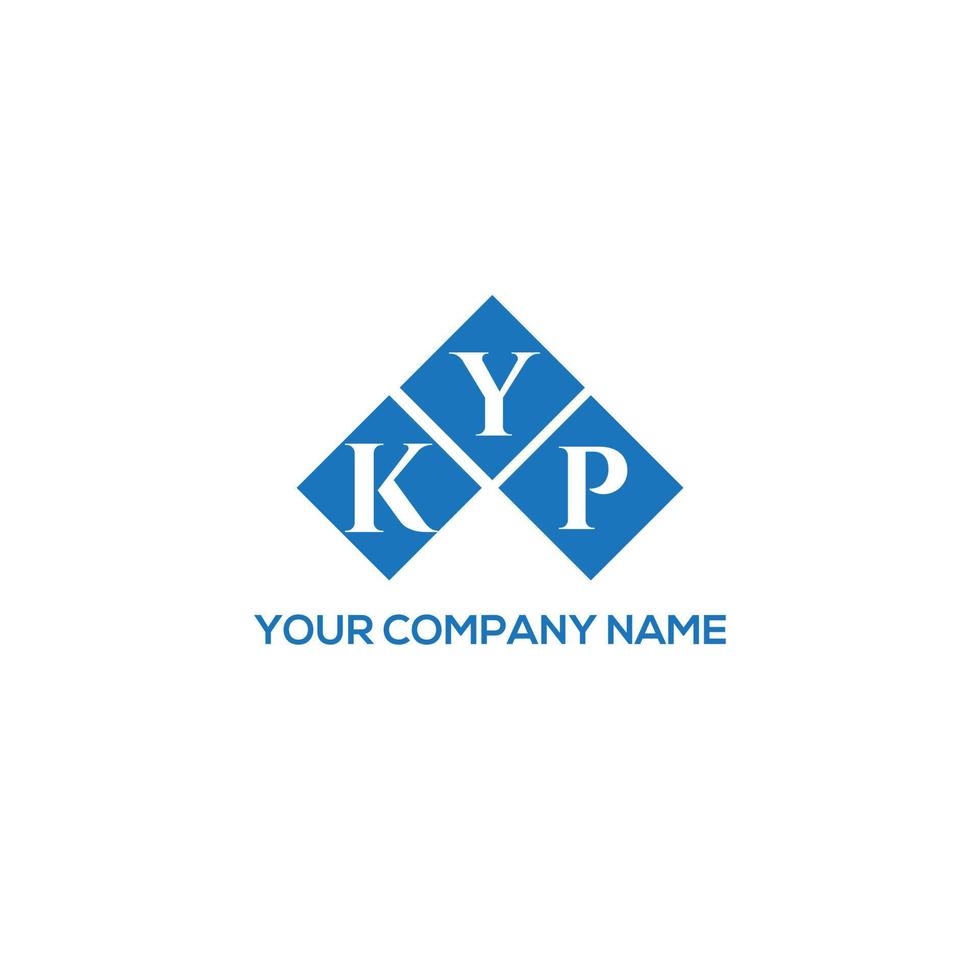 KYP letter logo design on white background. KYP creative initials letter logo concept. KYP letter design. vector