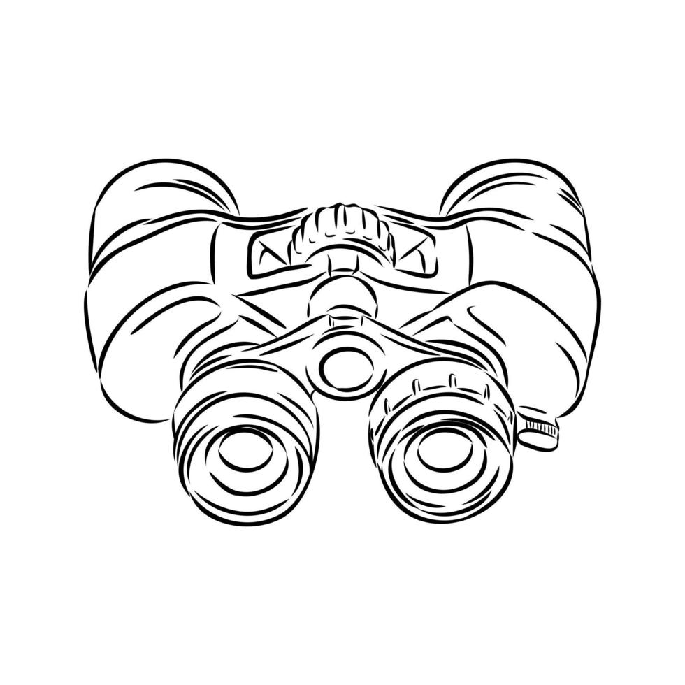 binoculars vector sketch