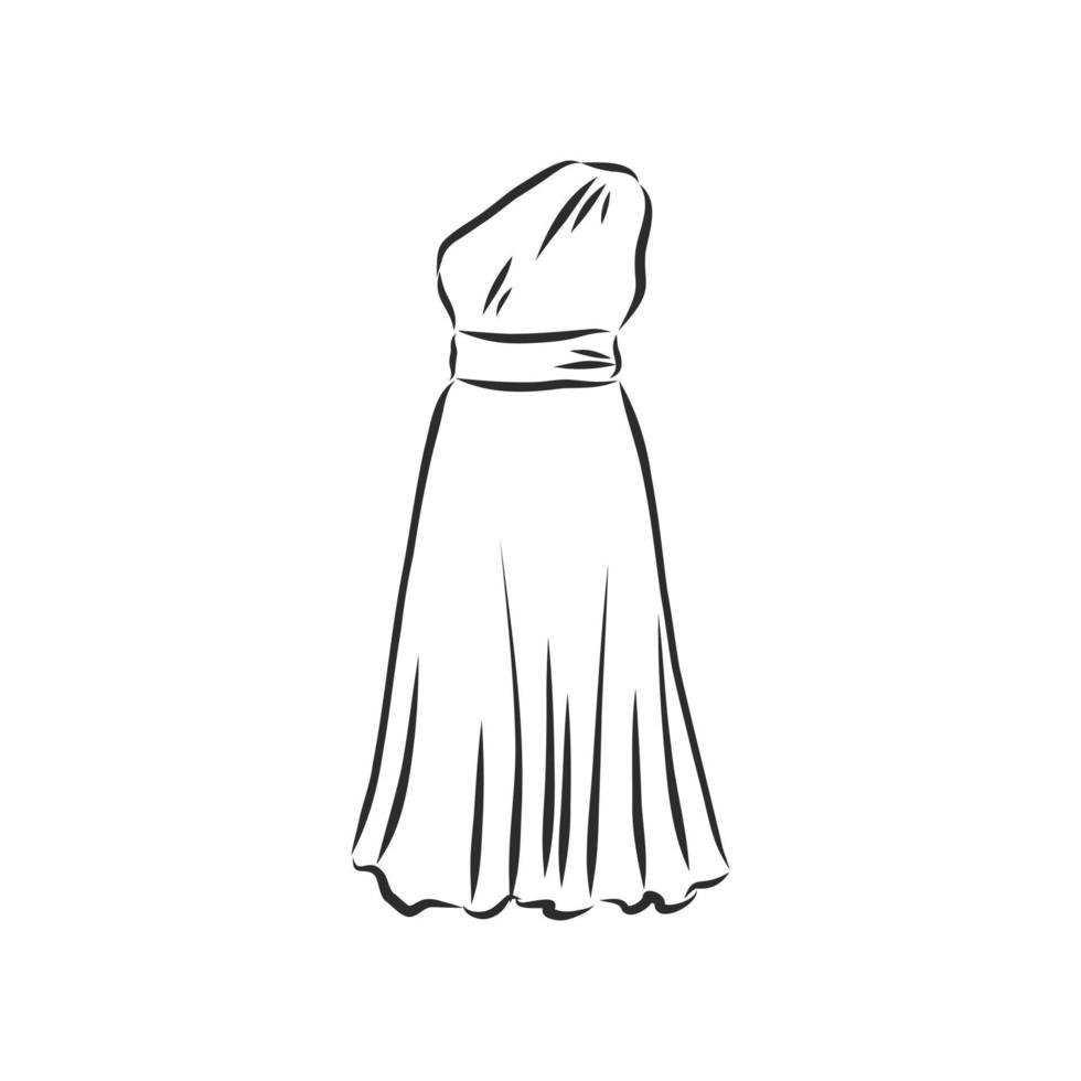 dress vector sketch