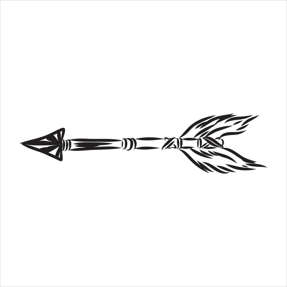 boho arrow vector sketch