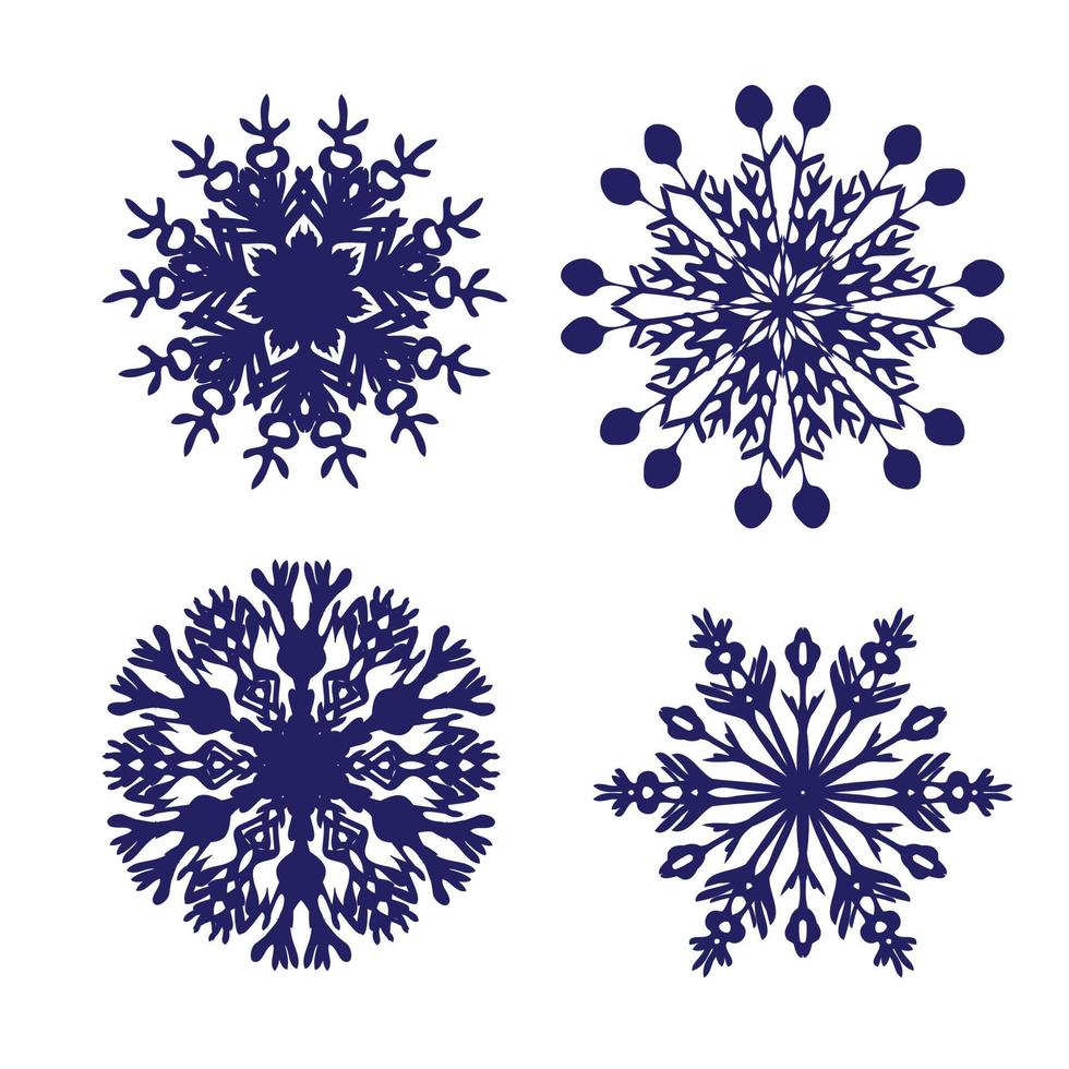 snowflake rosette vector sketch