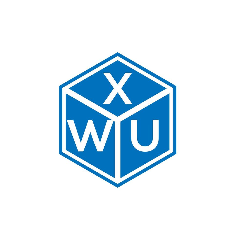 diseño de logotipo de letra xwu sobre fondo blanco. concepto de logotipo de letra de iniciales creativas xwu. diseño de letras xwu. vector