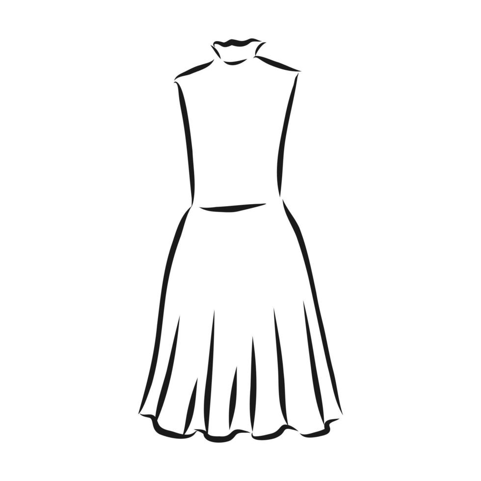 dress vector sketch