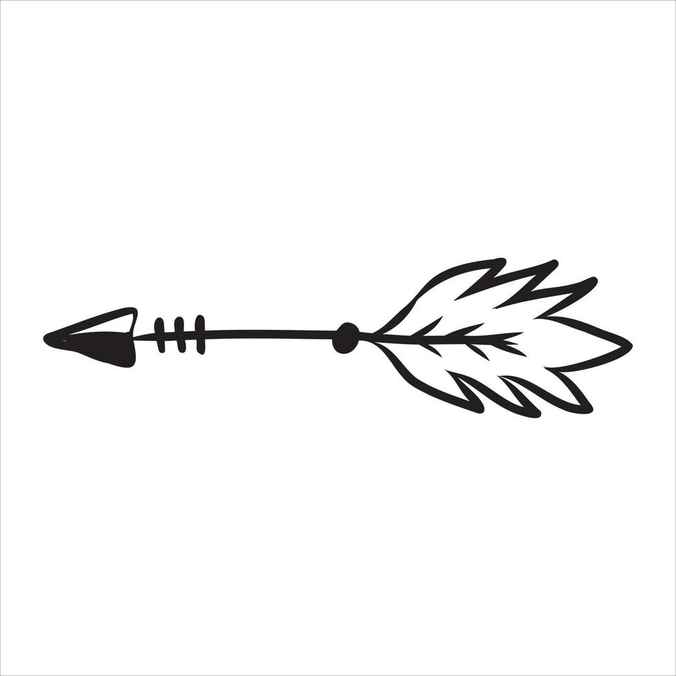 boho arrow vector sketch