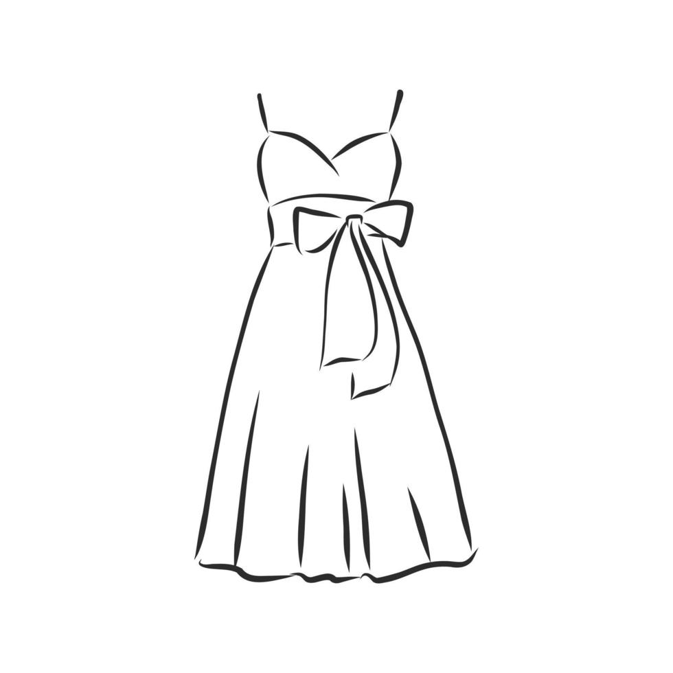 dress vector sketch