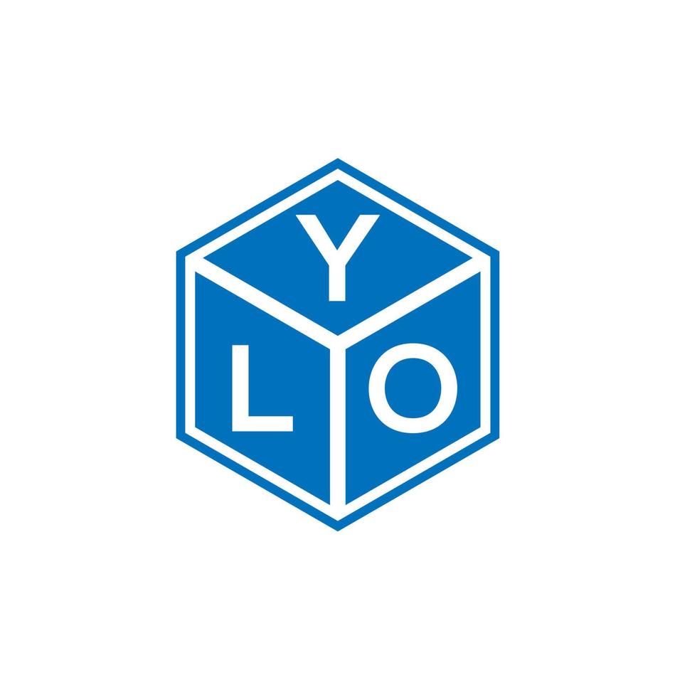 diseño de logotipo de letra ylo sobre fondo blanco. ylo concepto creativo del logotipo de la letra inicial. diseño de letra ylo. vector