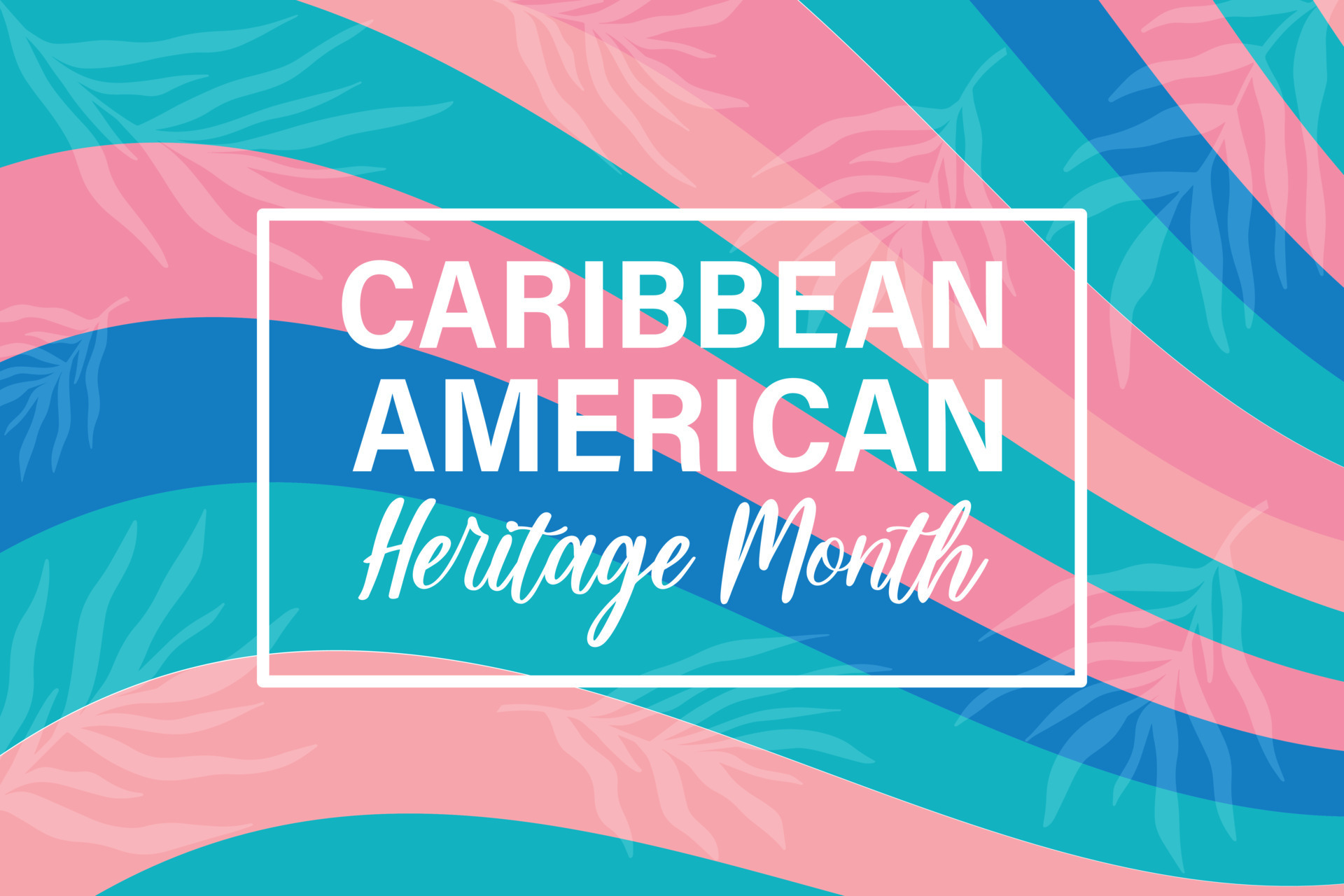Caribbean American Heritage month celebration in USA. Bright colorful