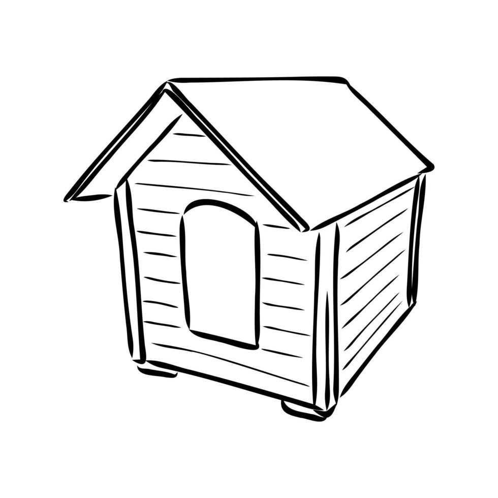 doghouse vector sketch