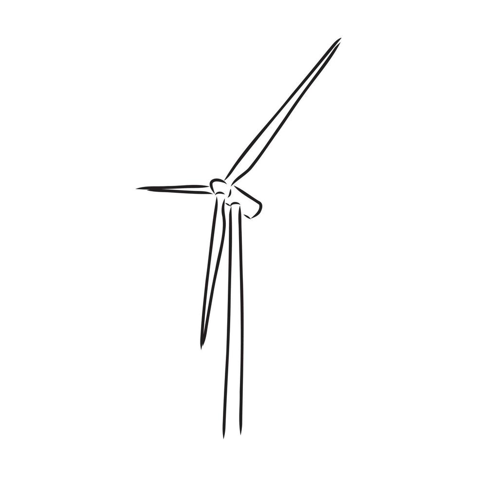 wind generator vector sketch