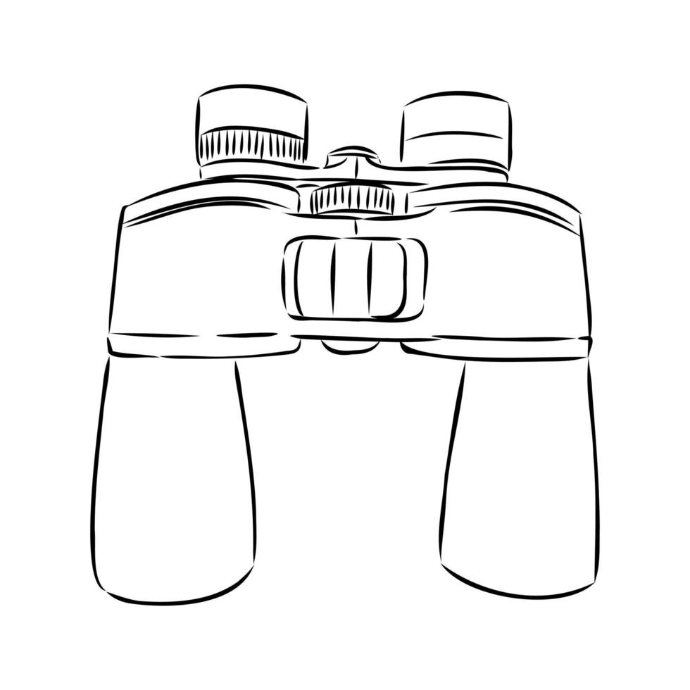 binoculars vector sketch