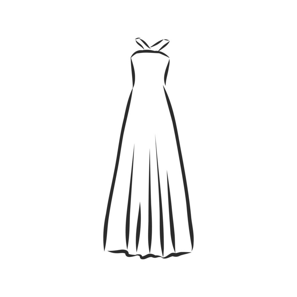 dress vector sketch