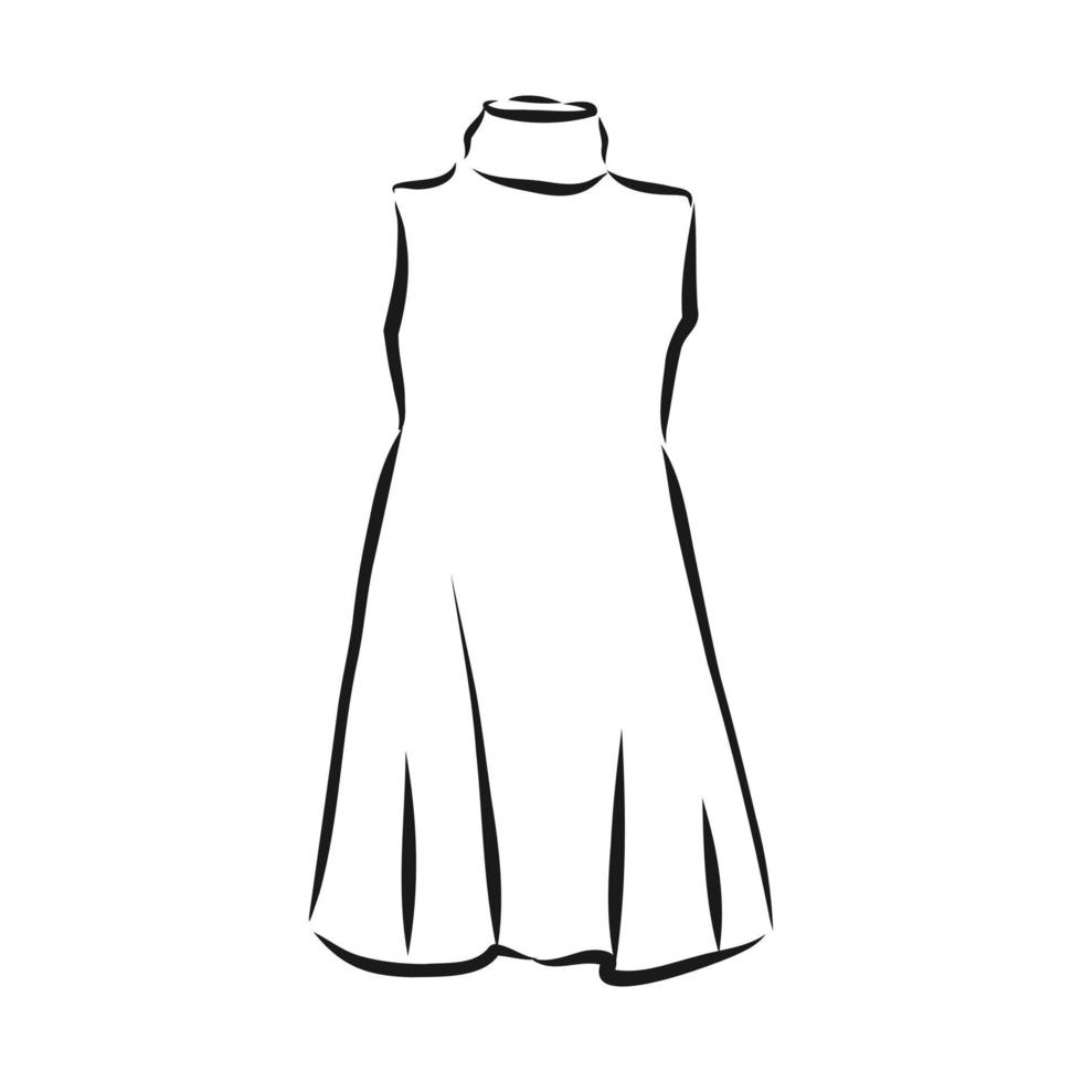 dress vector sketch