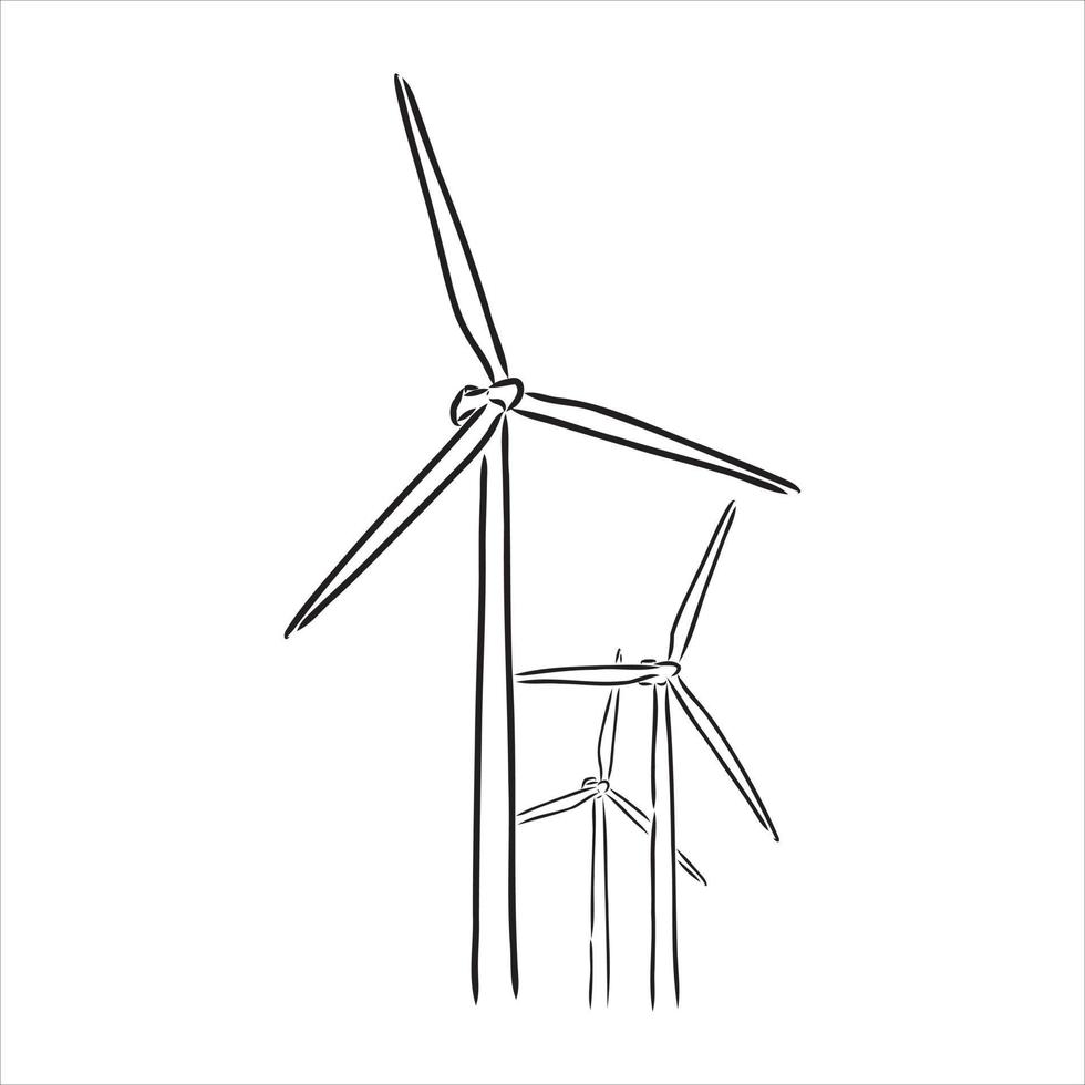 wind generator vector sketch
