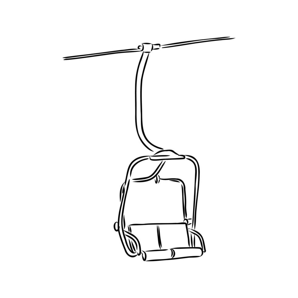 cable car vector sketch