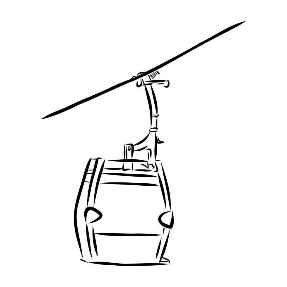 cable car vector sketch