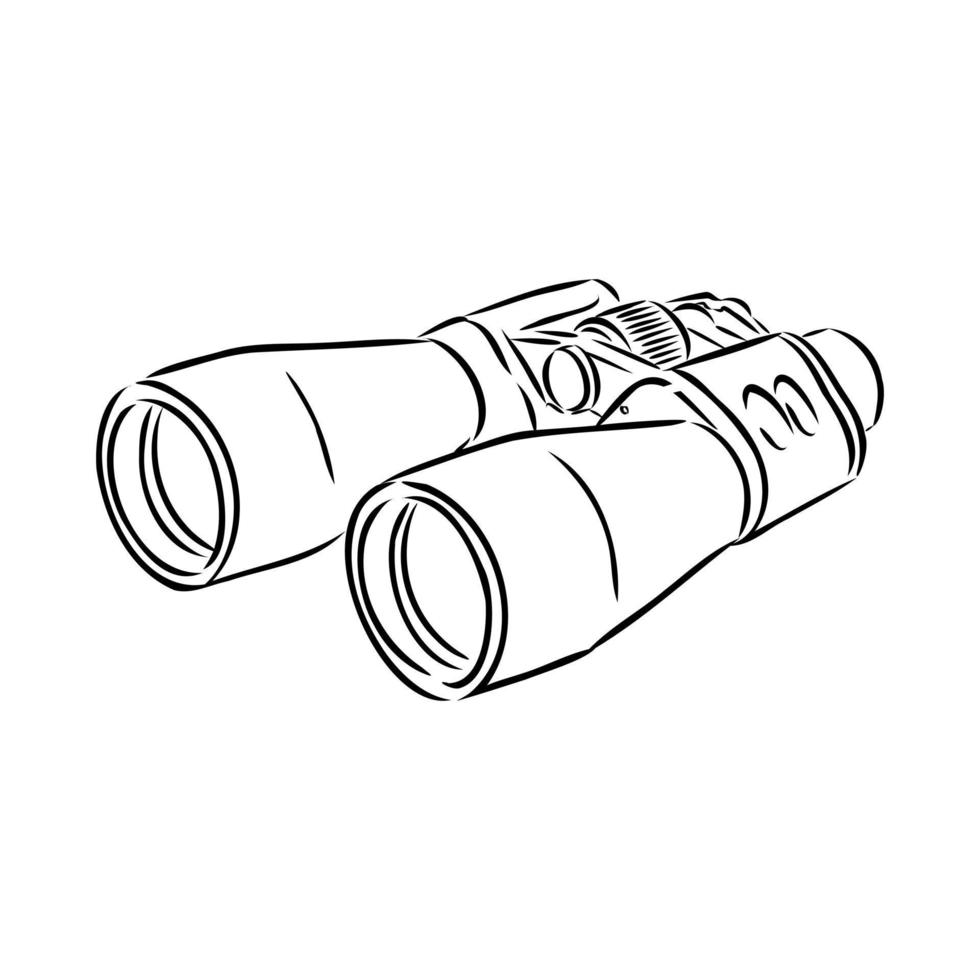 binoculars vector sketch