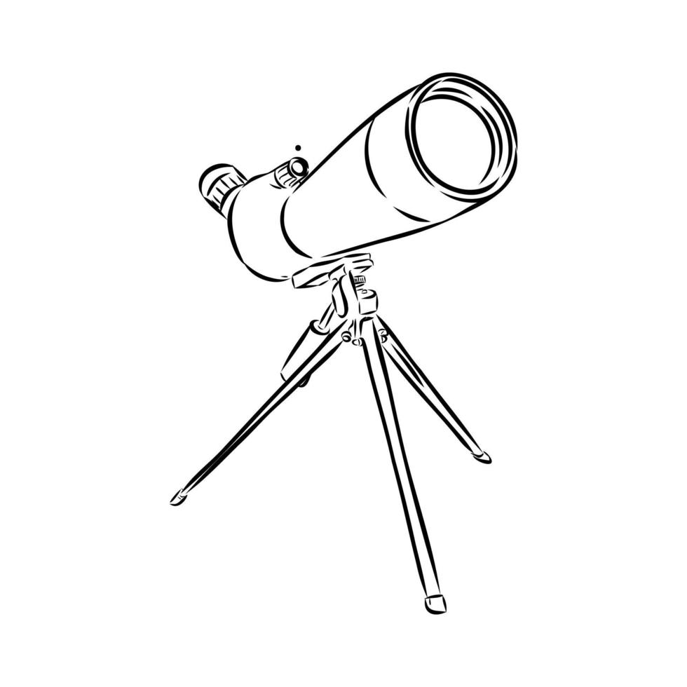bosquejo del vector del telescopio