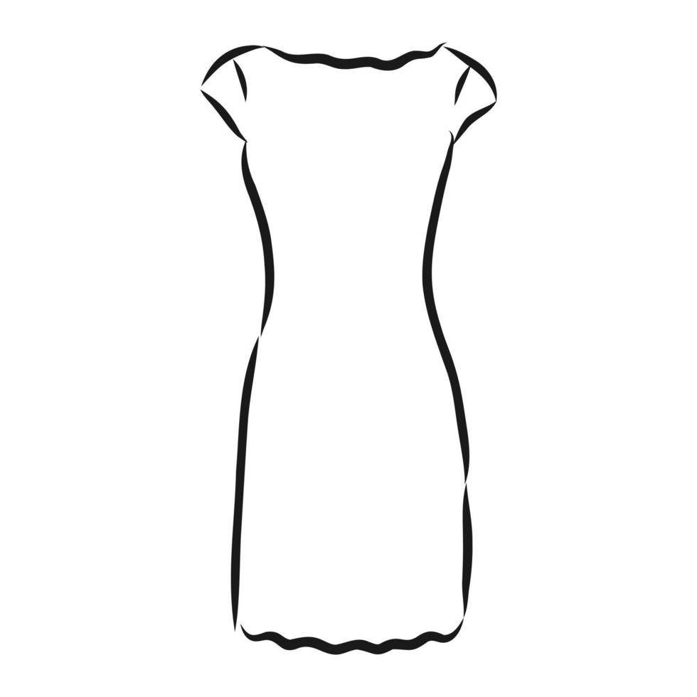 vestido de dibujo vectorial vector