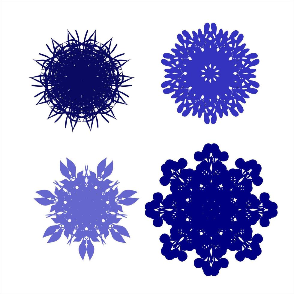 snowflake rosette vector sketch