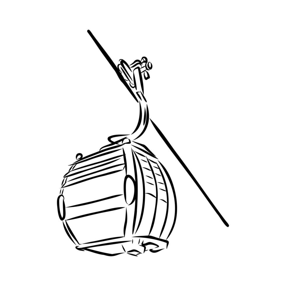 cable car vector sketch