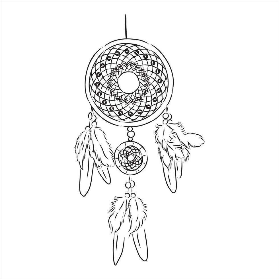 dreamcatcher vector sketch