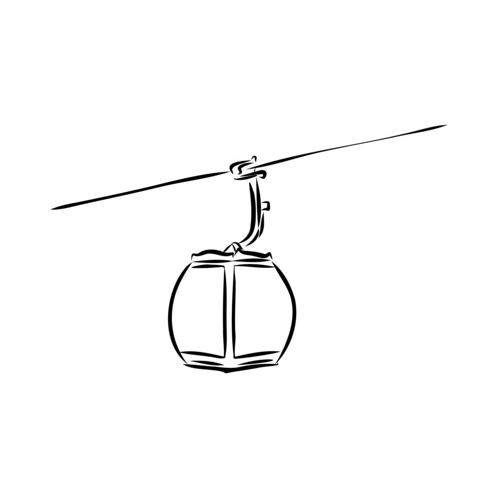 cable car vector sketch