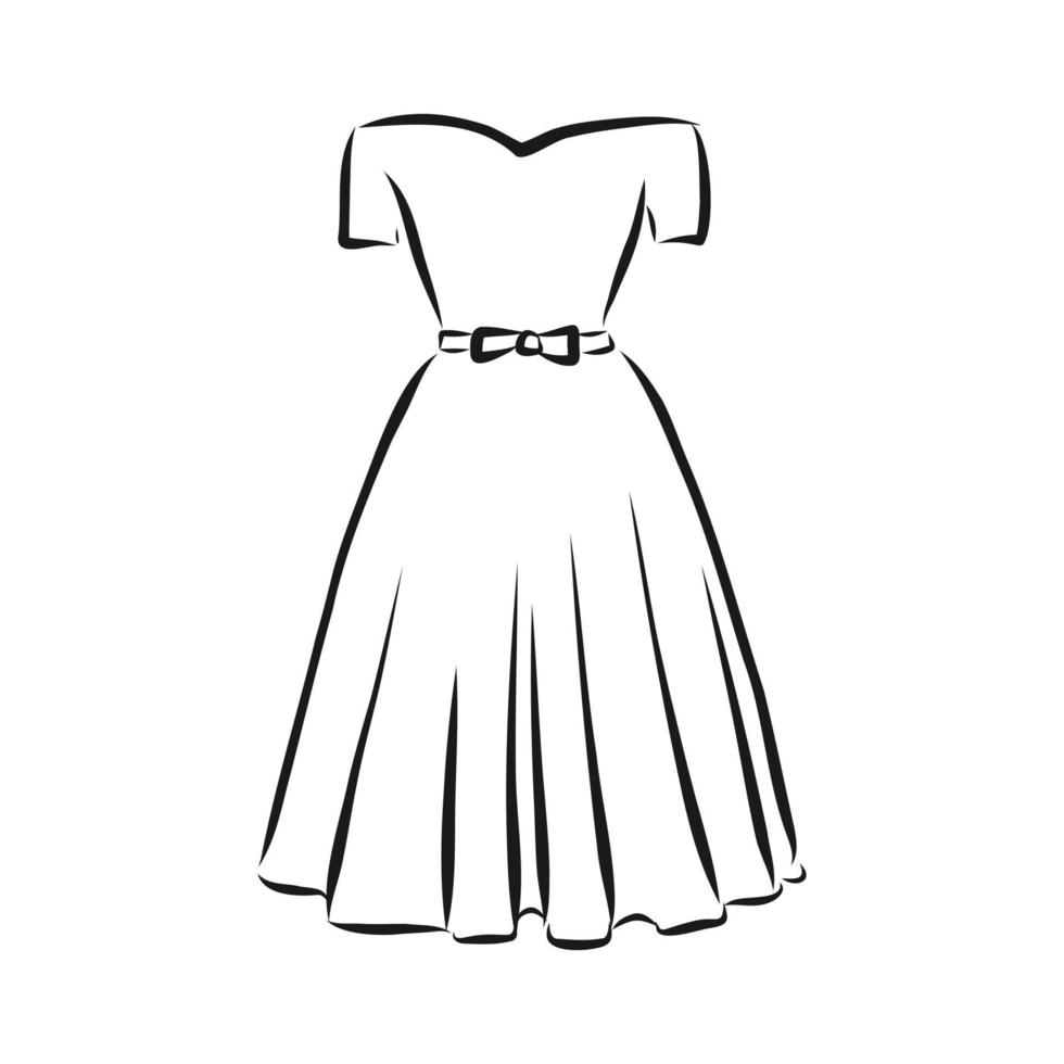 dress vector sketch