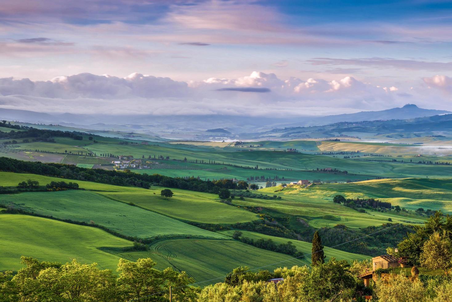 Farmland in Val d'Orcia Tuscany photo