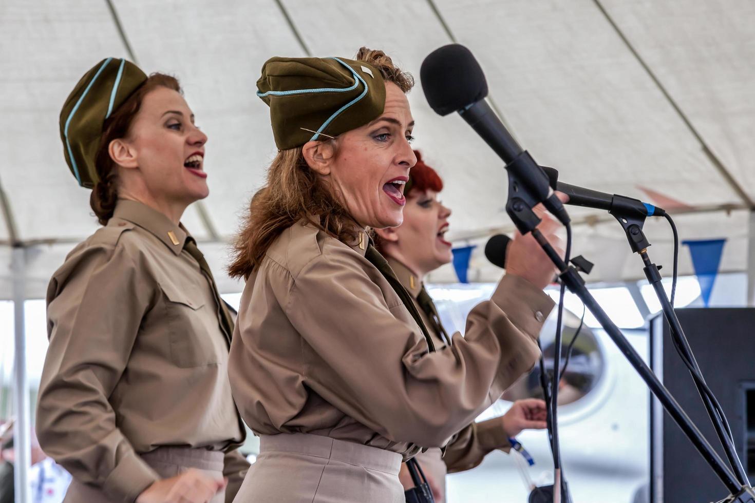 Goodwood, West Sussex, UK, 2012. Female Singers at Goodwood Revival photo