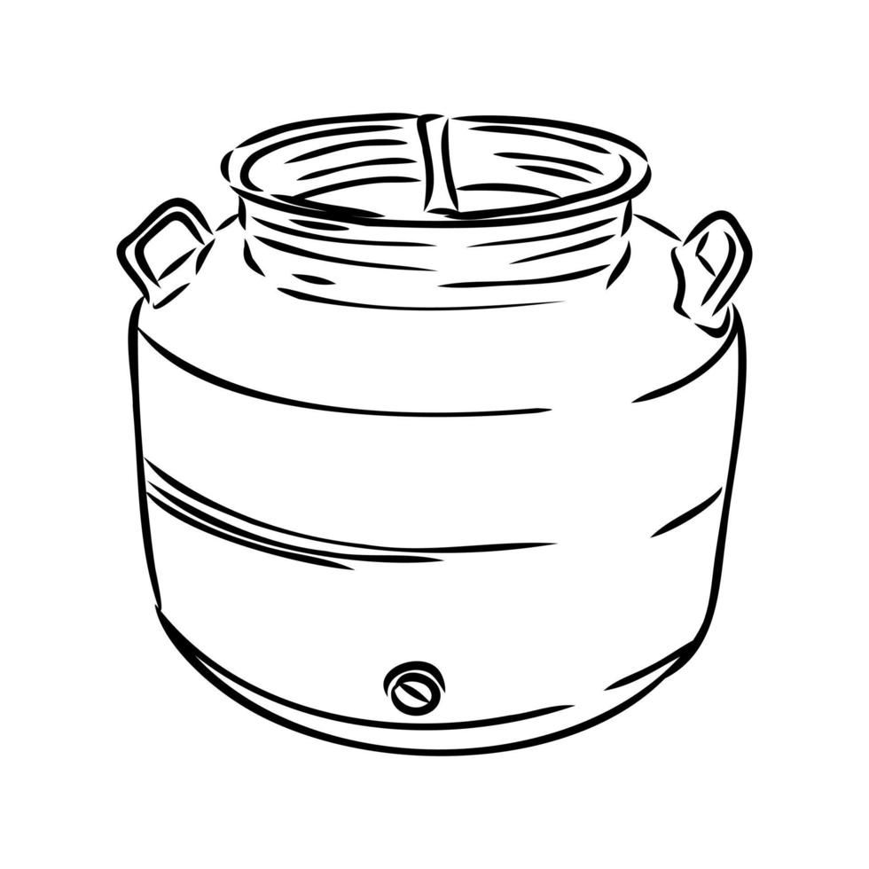 milk can vector sketch