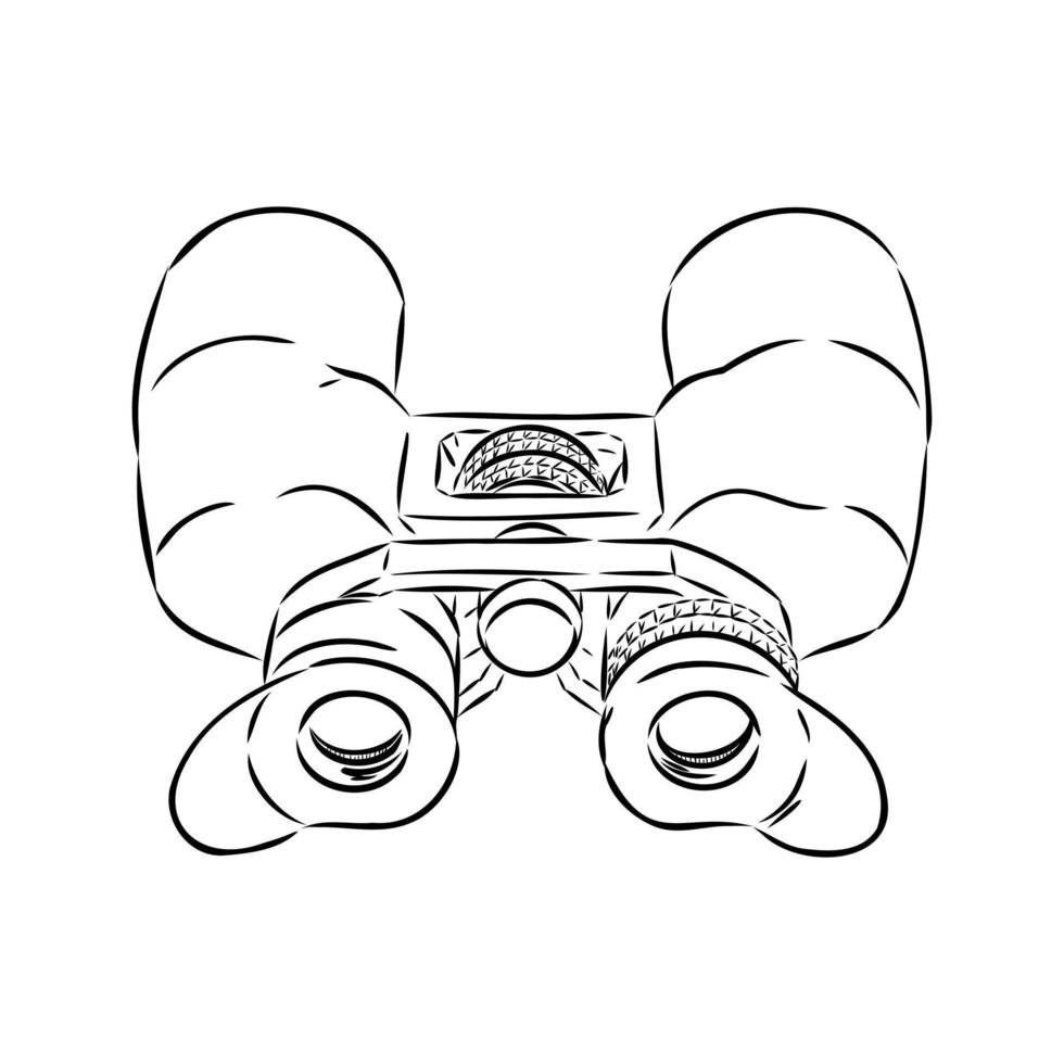 binoculars vector sketch