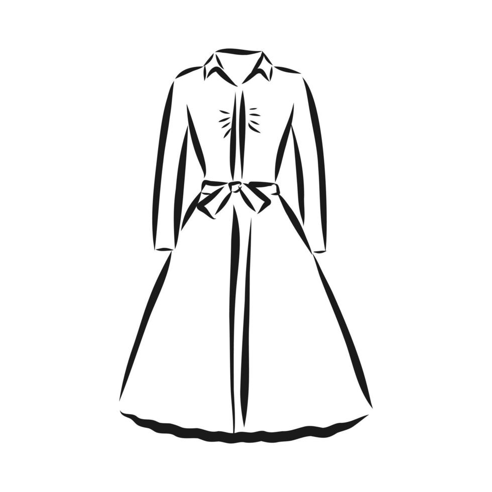 dress vector sketch