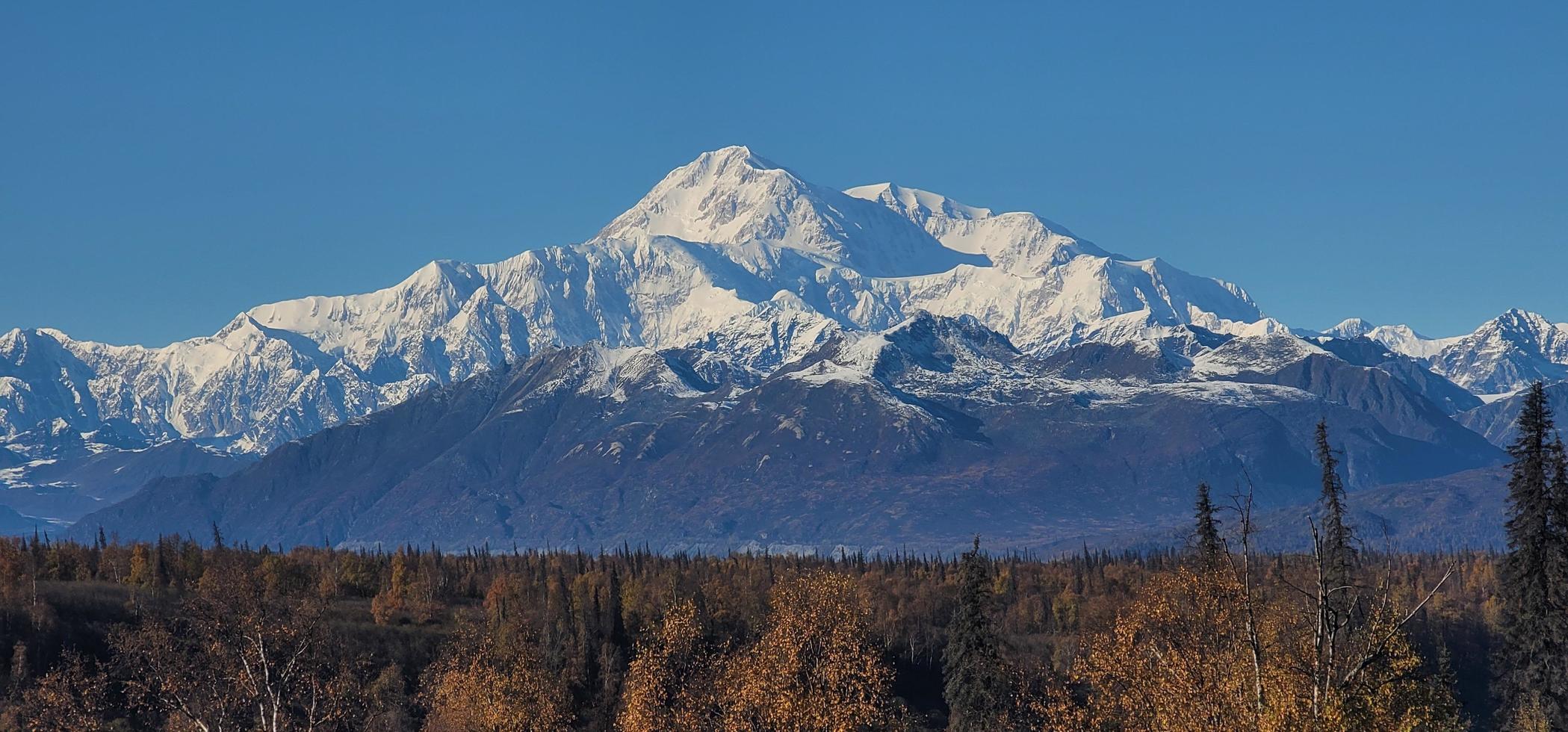 pico denali mt mckinley en alaska foto