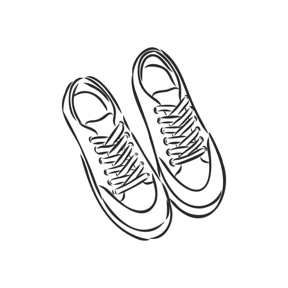 sneakers vector sketch