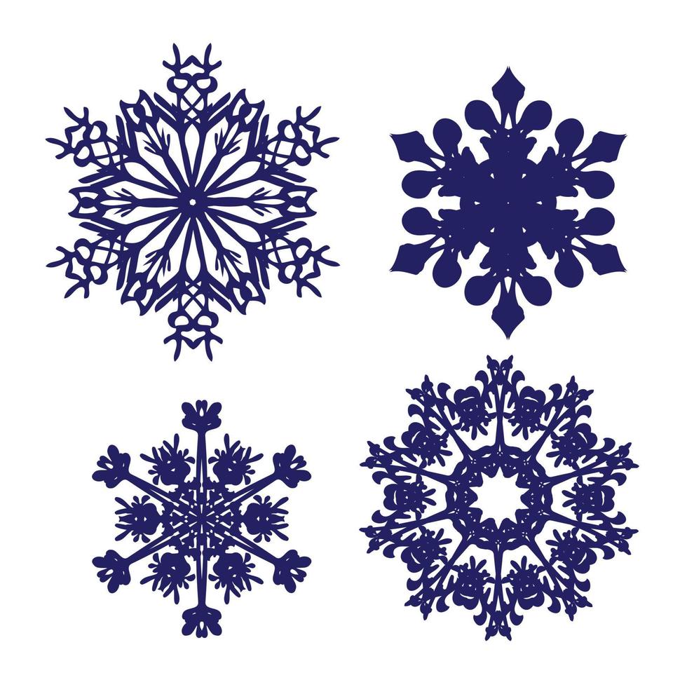 snowflake rosette vector sketch