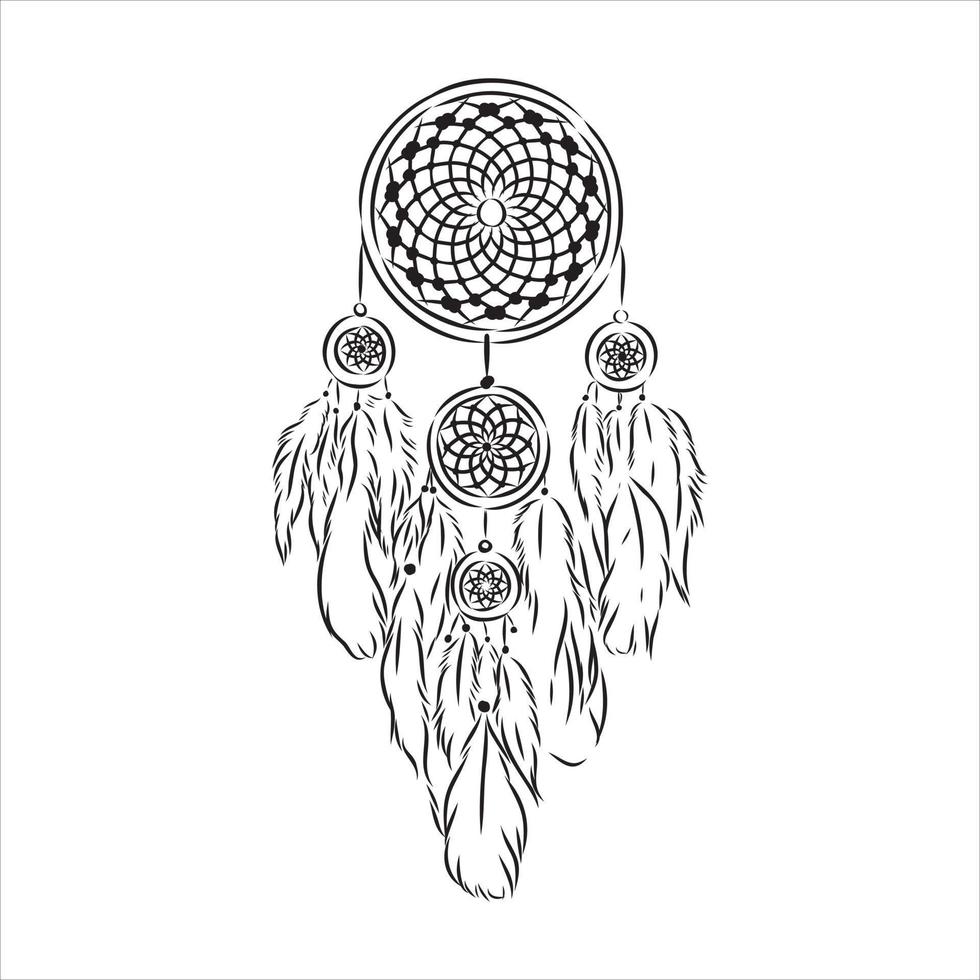 dreamcatcher vector sketch