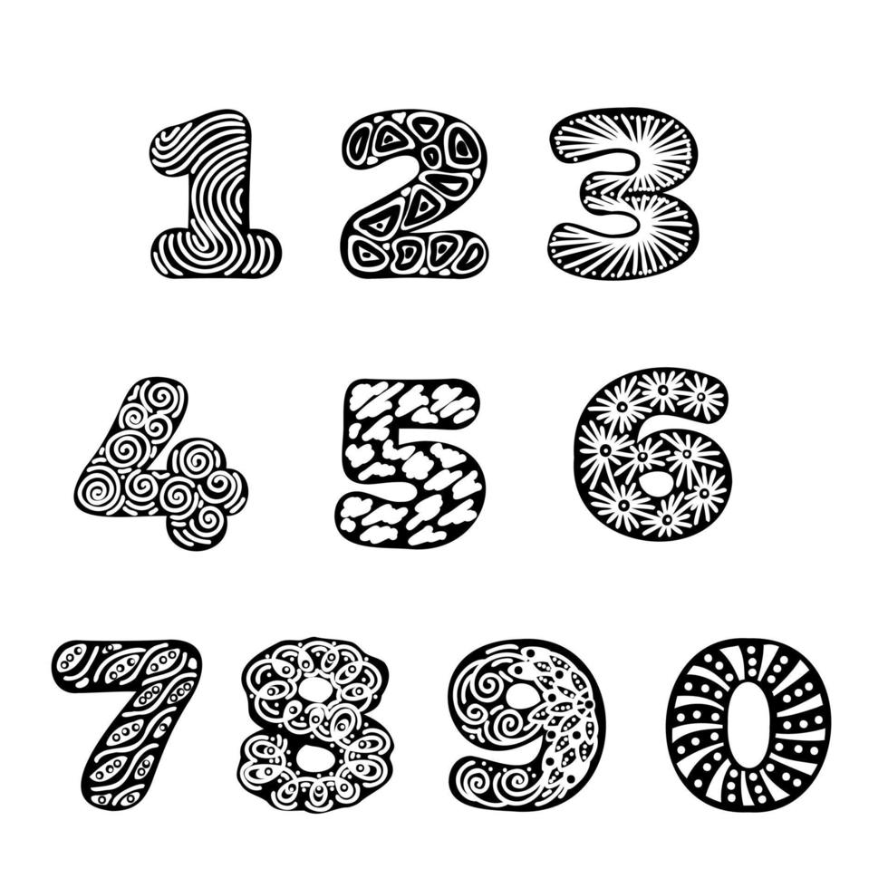 openwork font vector sketch