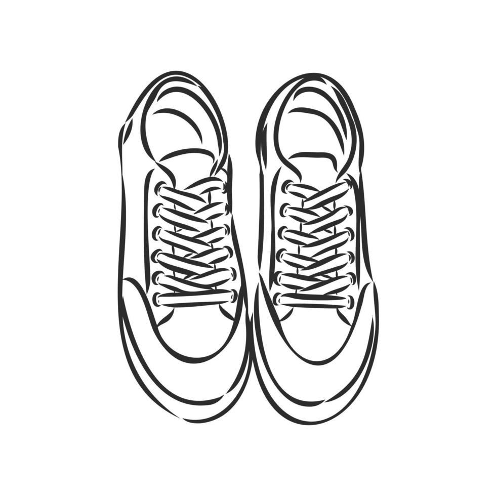 sneakers vector sketch 7312547 Vector Art at Vecteezy