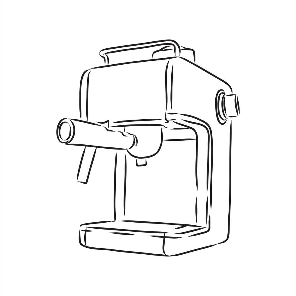 coffee maker vector sketch