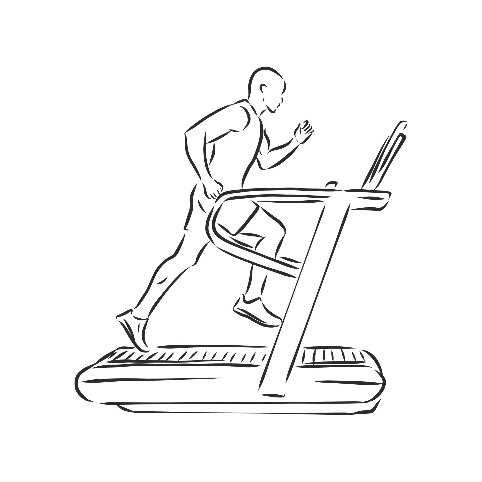 sports trainer treadmill vector sketch  Stock Illustration 74920404   PIXTA