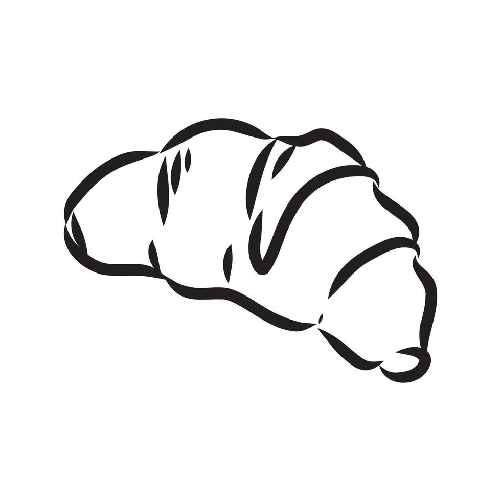 croissant vector sketch