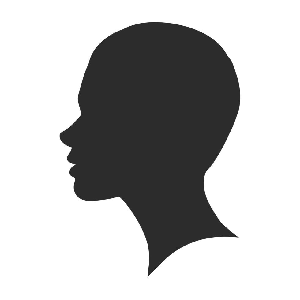 human profile vector sketch